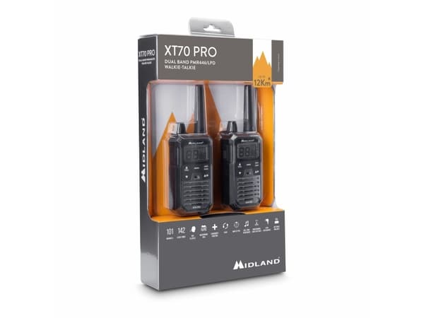 Midland XT70, Digital Mobile Radio (DMR), 32 kanaler, Voksen, Unisex, LCD, Nikkelmetallhydrid (NiMH)