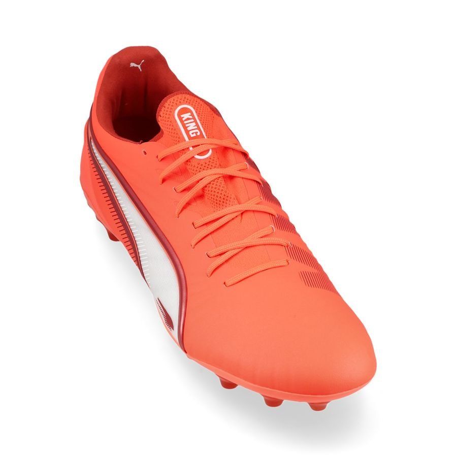 PUMA King Ultimate MG Unlimited - Glowing Red/Blanc/Red Fire