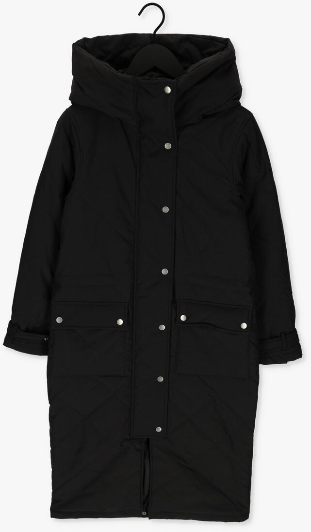 OBJECT zwarte object gewatteerde jas katie long coat