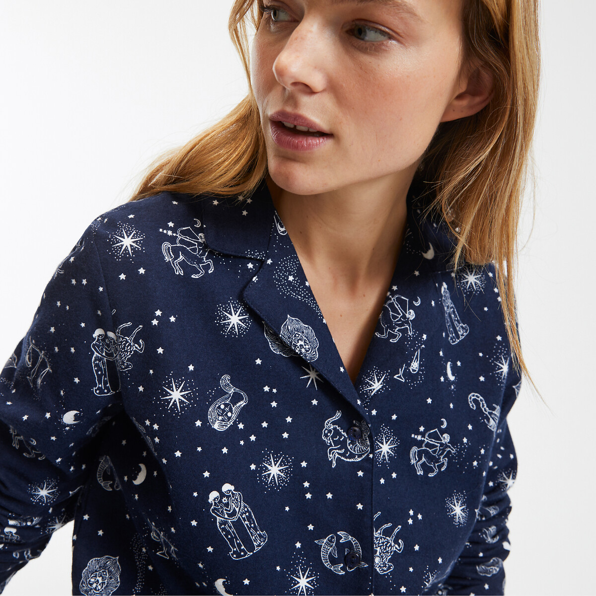SO'HOME<br>Pijama de algodão com estampa astral
