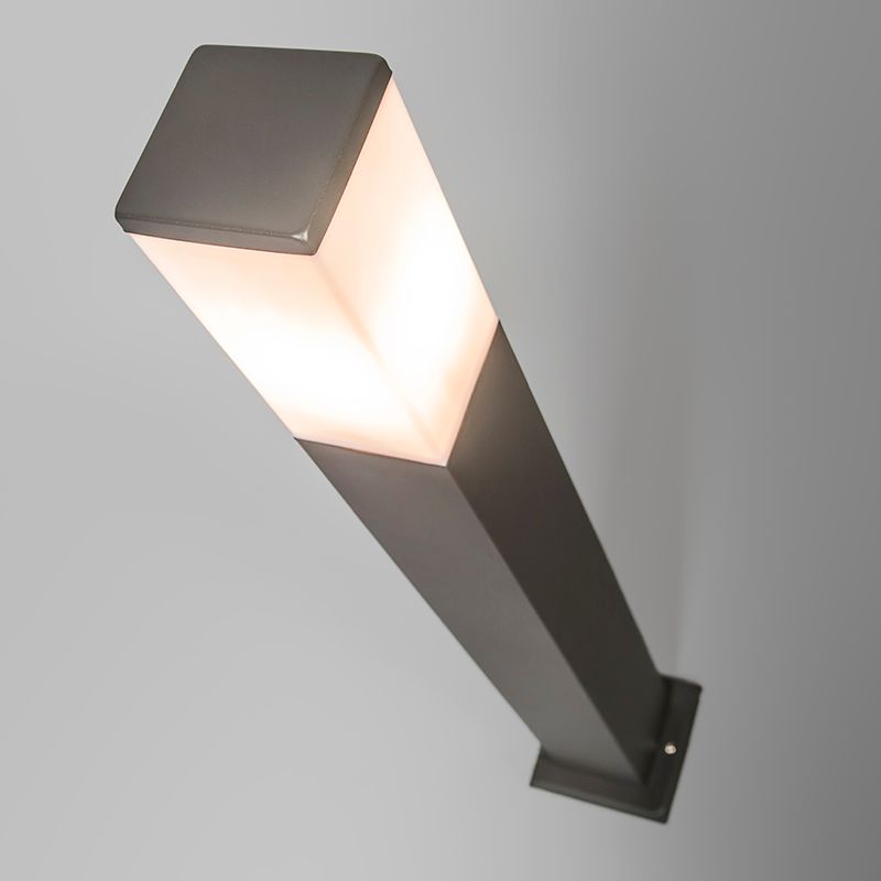 Smart buitenlamp paal donkergrijs 80 cm incl. Wifi P45 - Malios