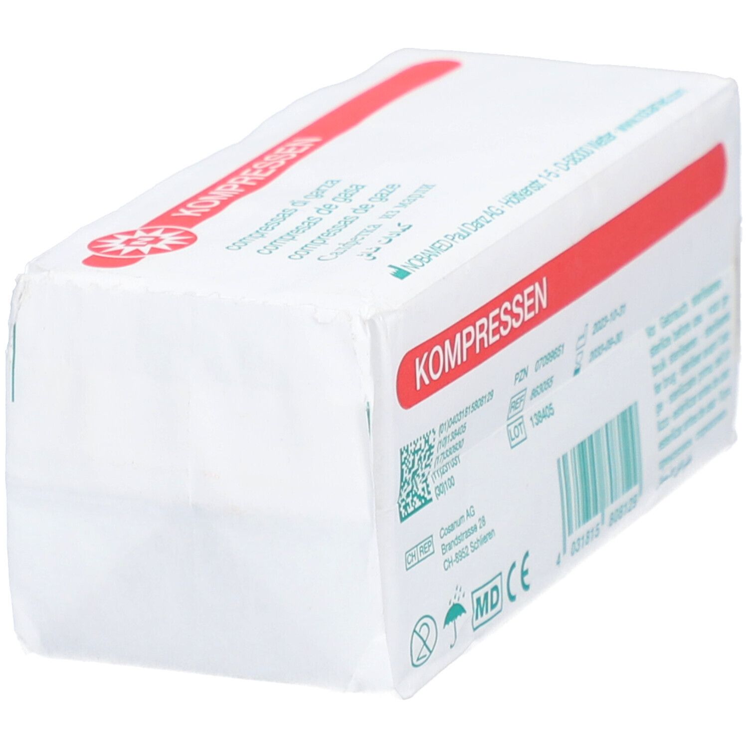 NOBA Mullkompressen unsteril 8- lagig 5 x 5 cm