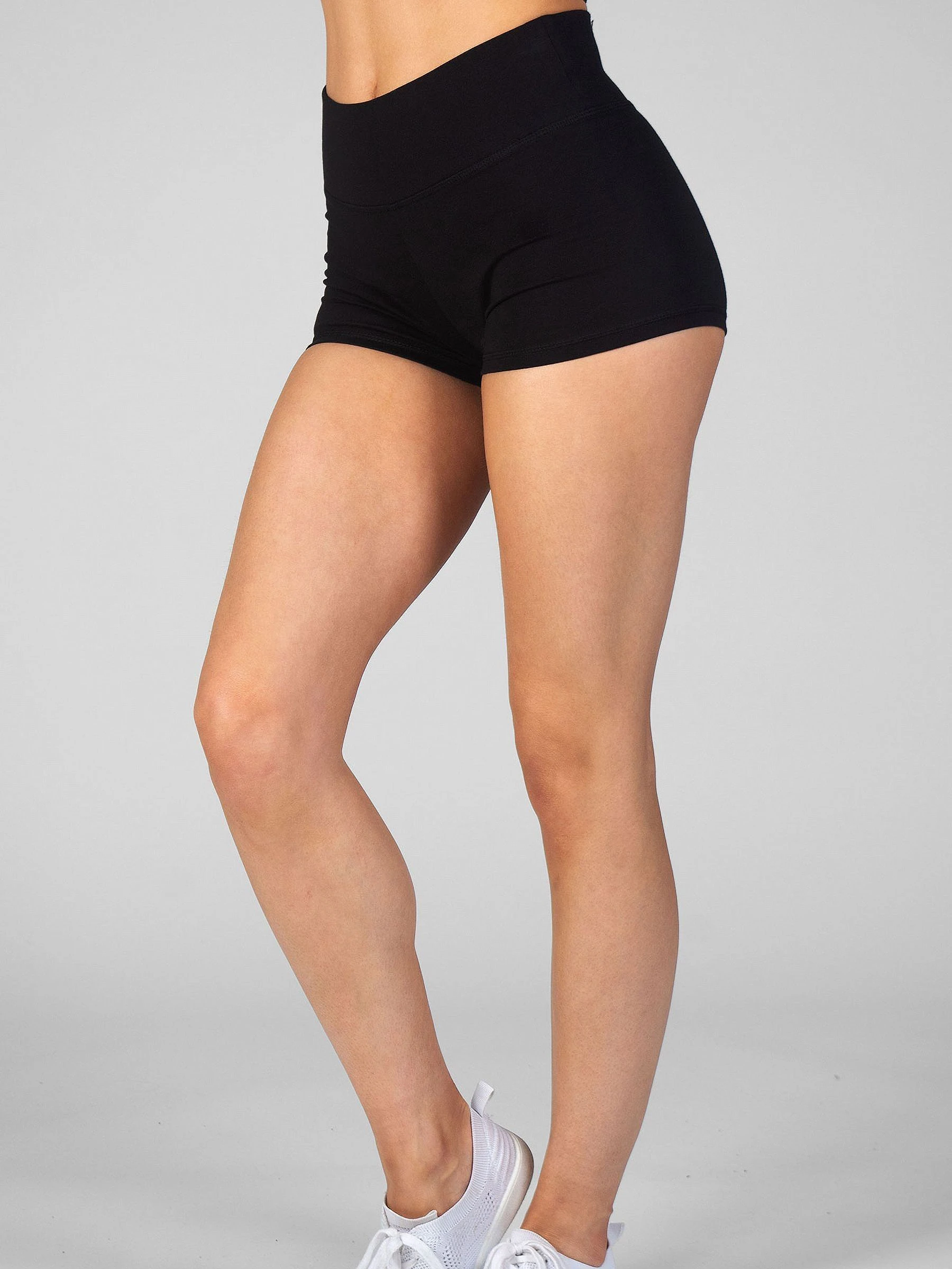 Hotpant shorts met hoge taille