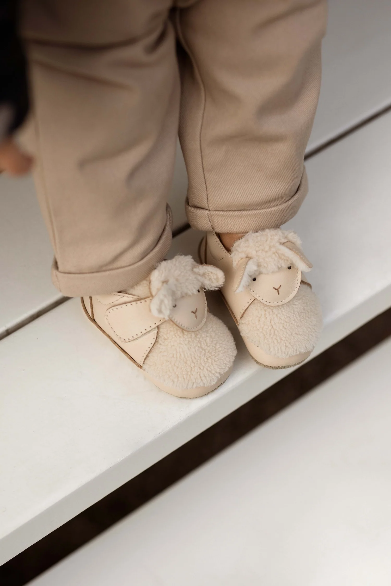 Matijn Sneakers | Lammy | Cream Leather