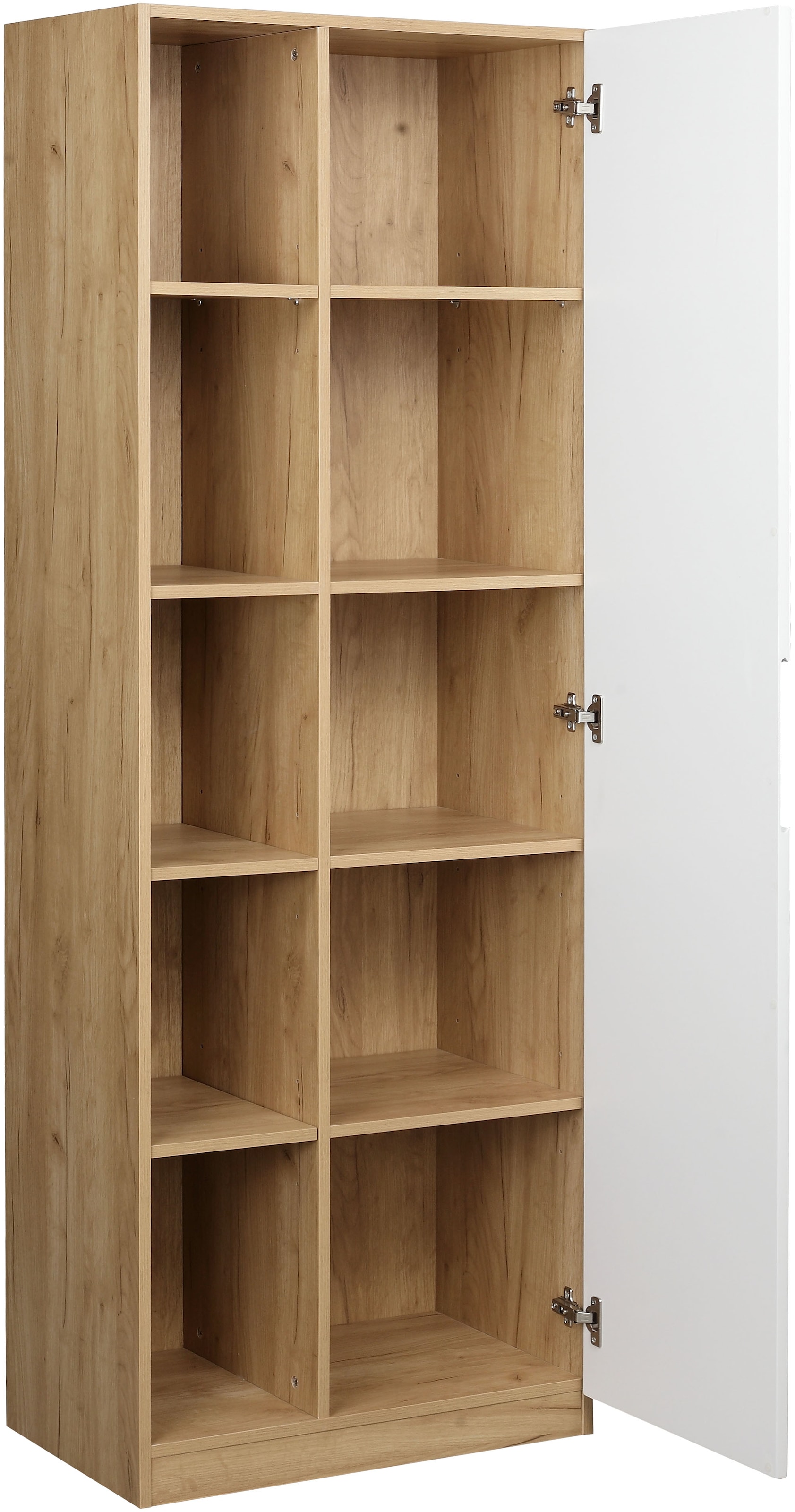 andas Aktenschrank »Lund« mit Griffmulde & Hochglanzfront, 10 Fächer, Höhe 180 cm