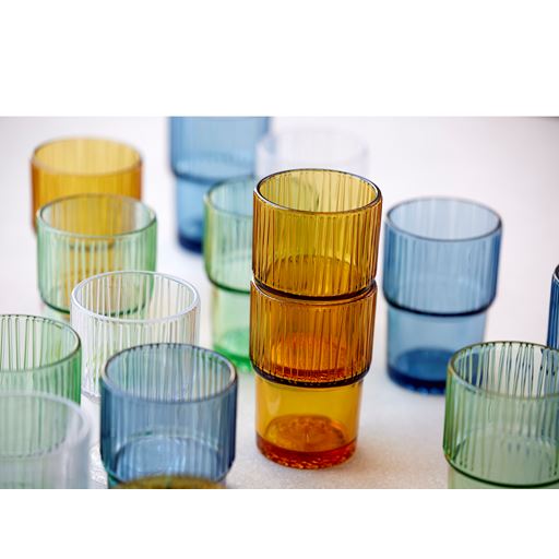 Bitz Kusintha 4-pak Cafeglas, Blue, 38 cl