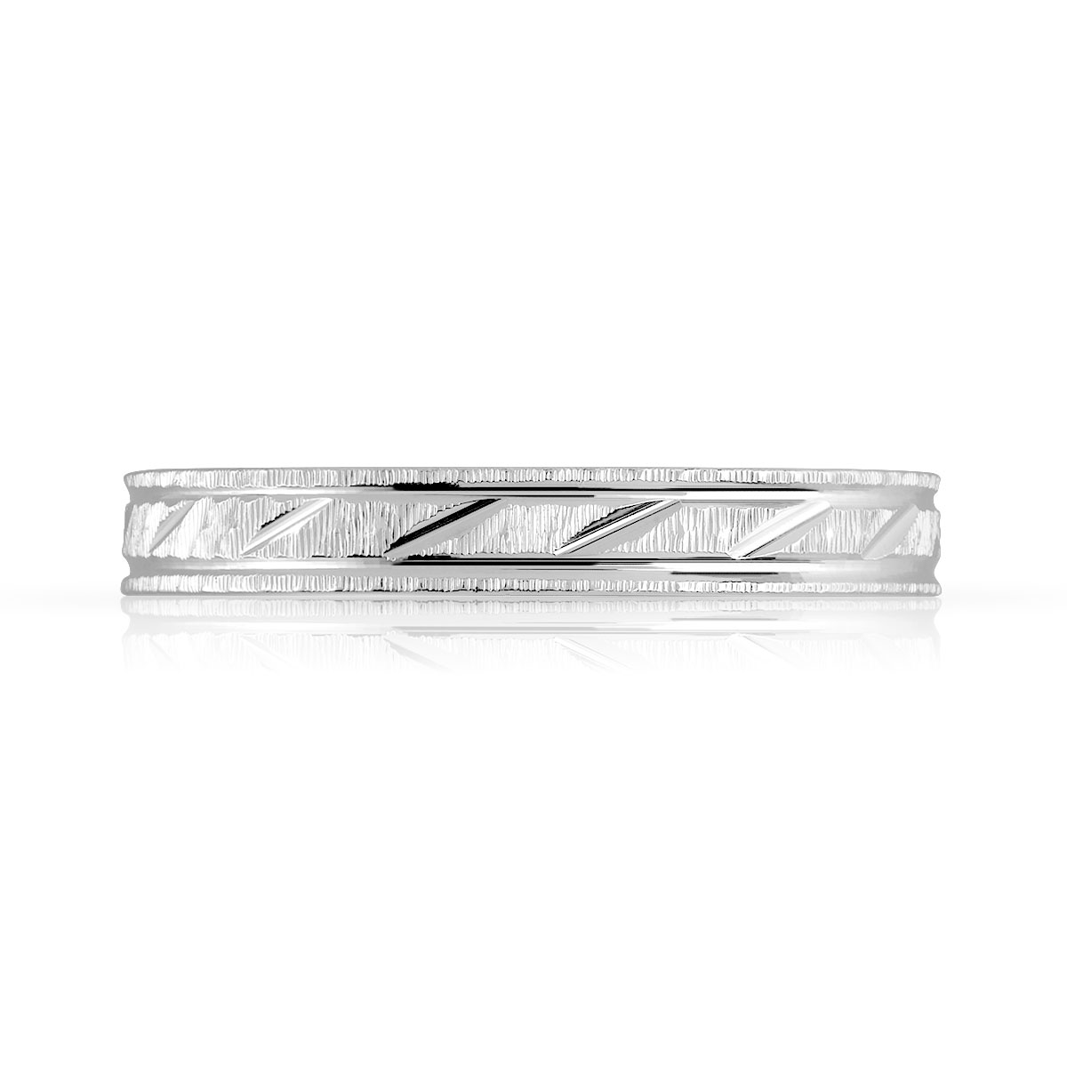 Alliance argent 925 diamanté 3 mm