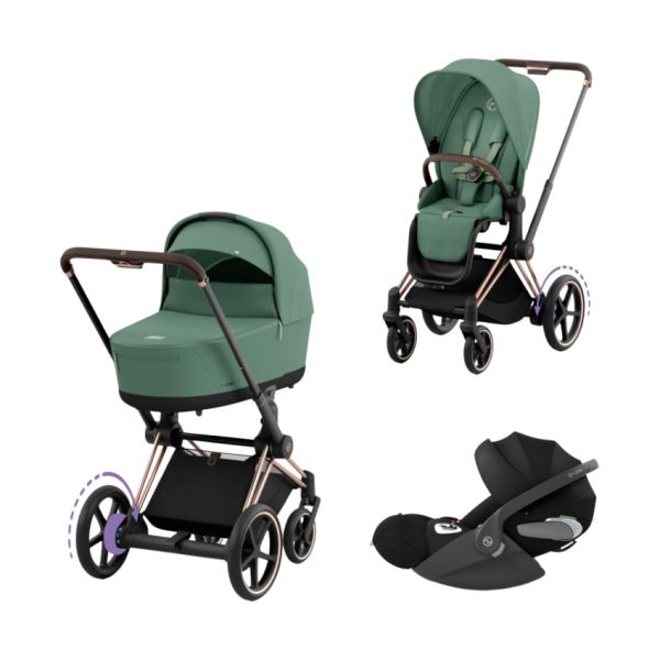 Cybex E-Priam 4 Kinderwagen Set 3-in-1 - Cozy Beige