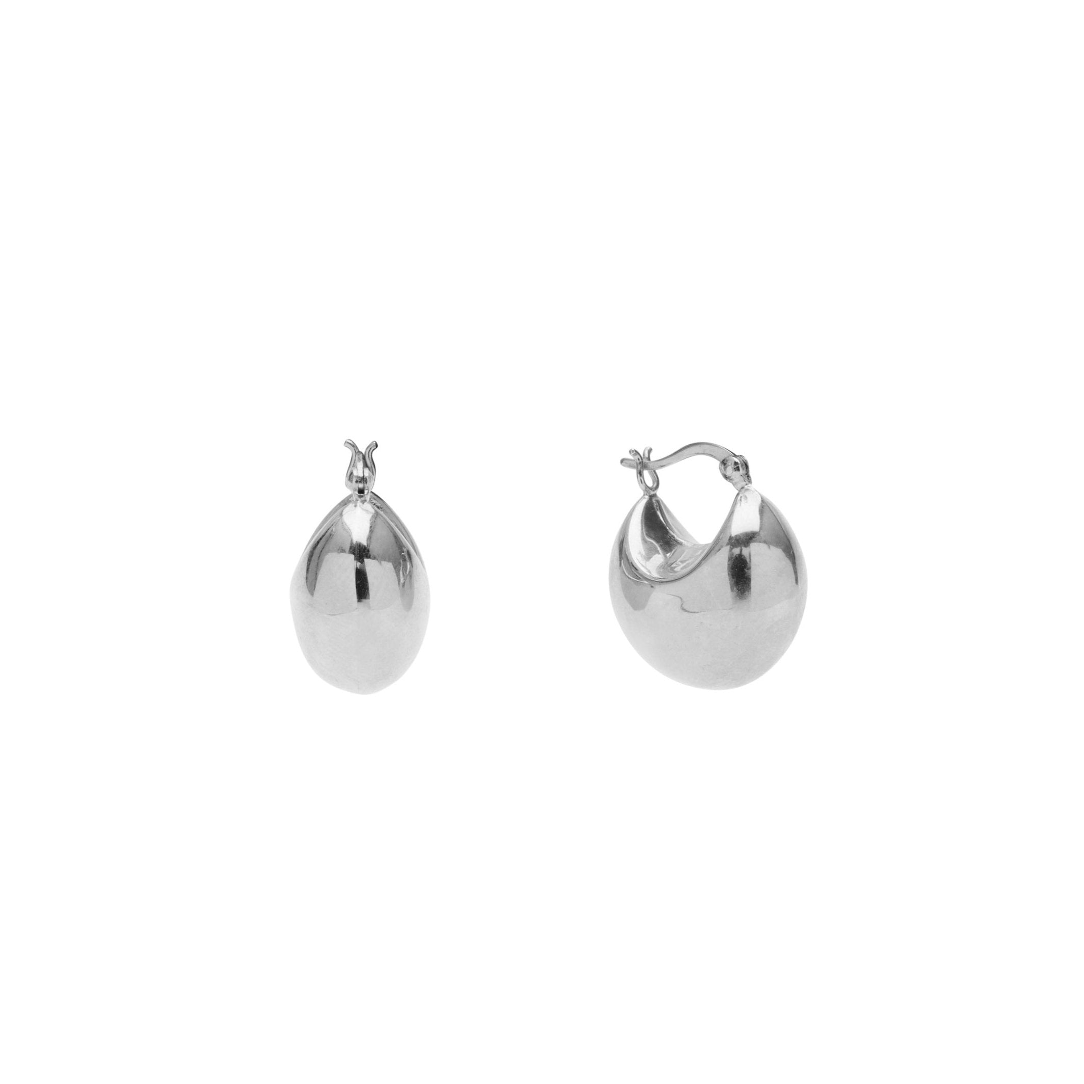 Pico  Poppy hoops - sølvbelagt