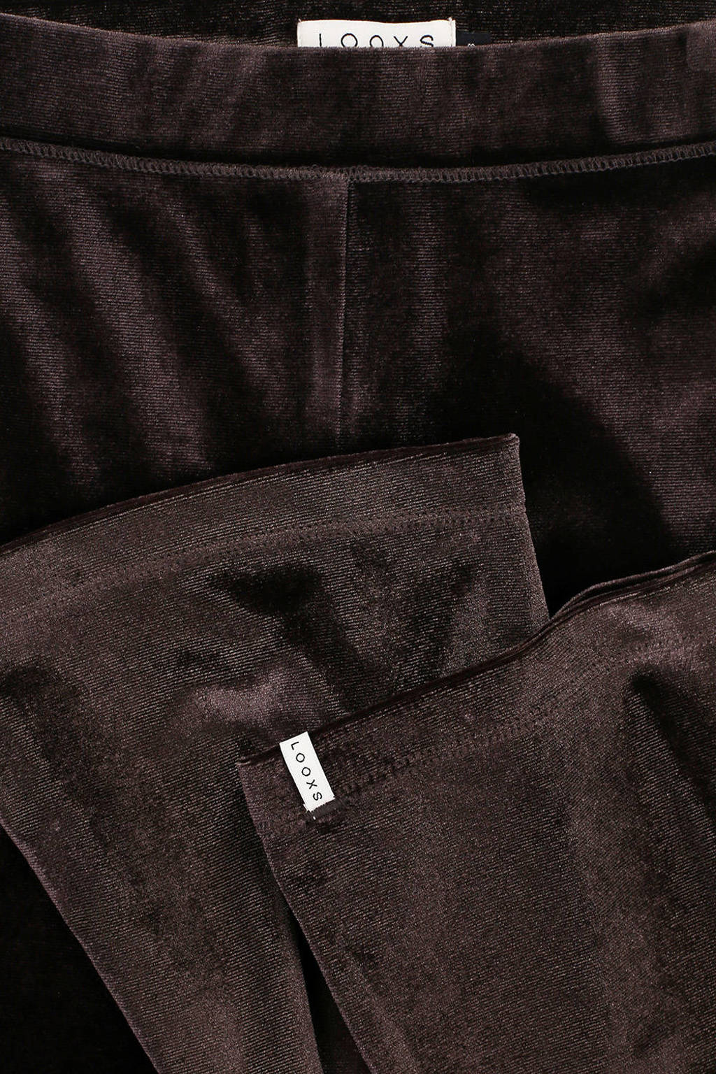 LOOXS fluwelen flared broek bruin