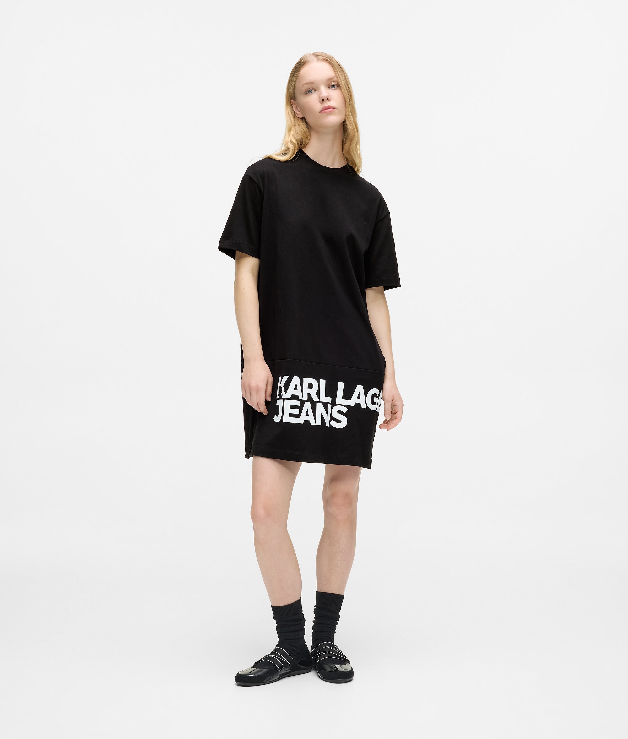 T-shirt jurk met logo