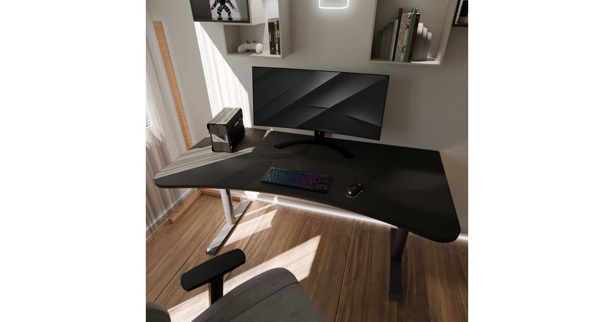 ArozziArena Gaming Desk - Gunmetal  (Gunmetal)