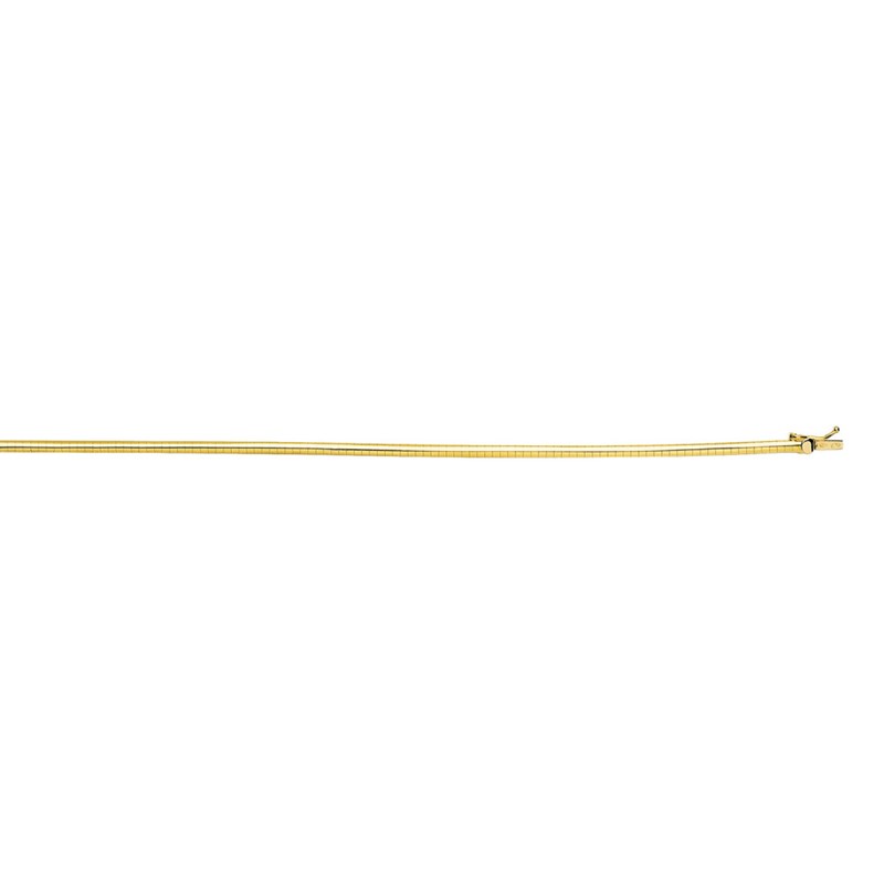 Bracelet Femme 18 cm - Oméga - Or 18 Carats - Largeur 2 mm