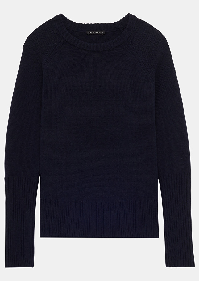 Pull Passengerbleu nuit en laine