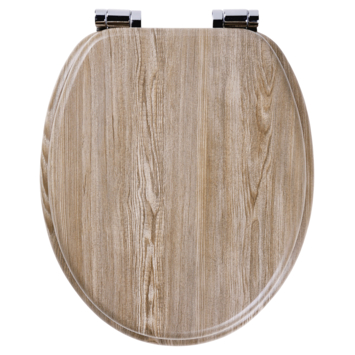 Tiger WC bril Steigerhout met Softclose
