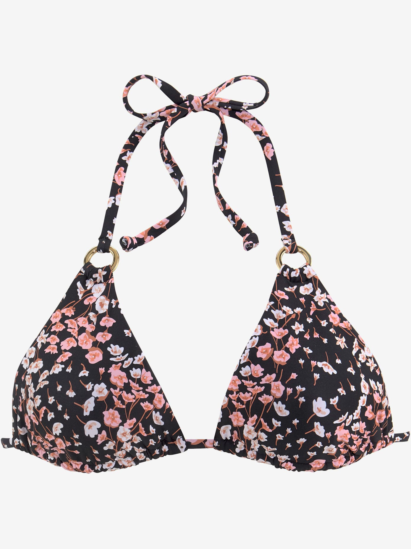 Haut de bikini triangle imprimé fantaisie