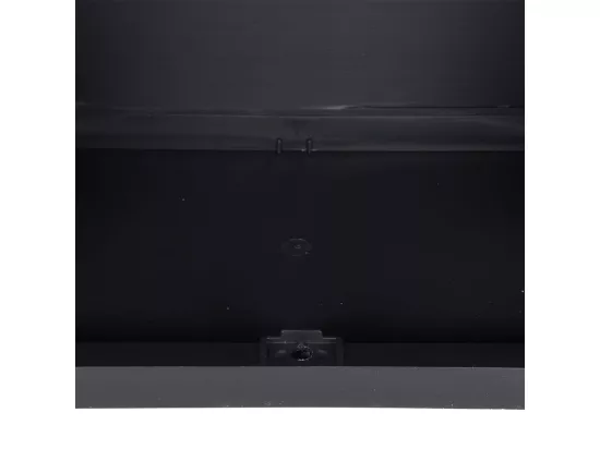Armoire de rangement d'extérieur gris et noir 65x37x165 cm PP