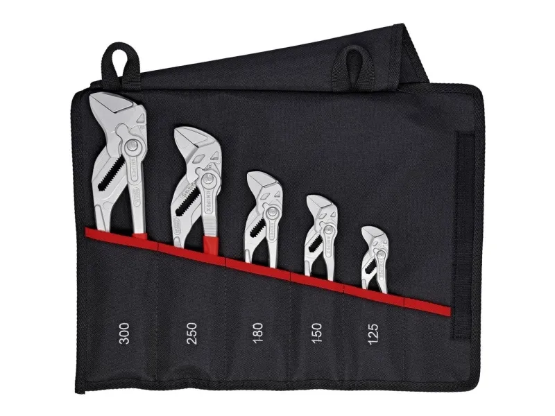 KNIPEX - Tunge og rilletangssæt - 5 stykker - i værktøjsrulle