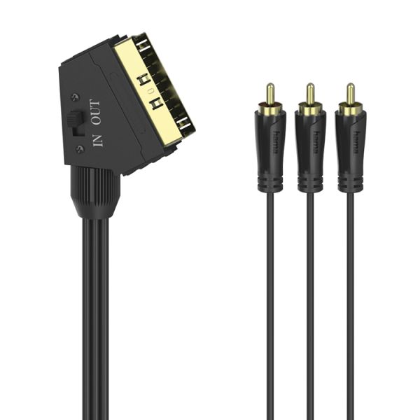 Hama Cabo Video Scart - 3RCA A/V 1.5M - 4047443434647