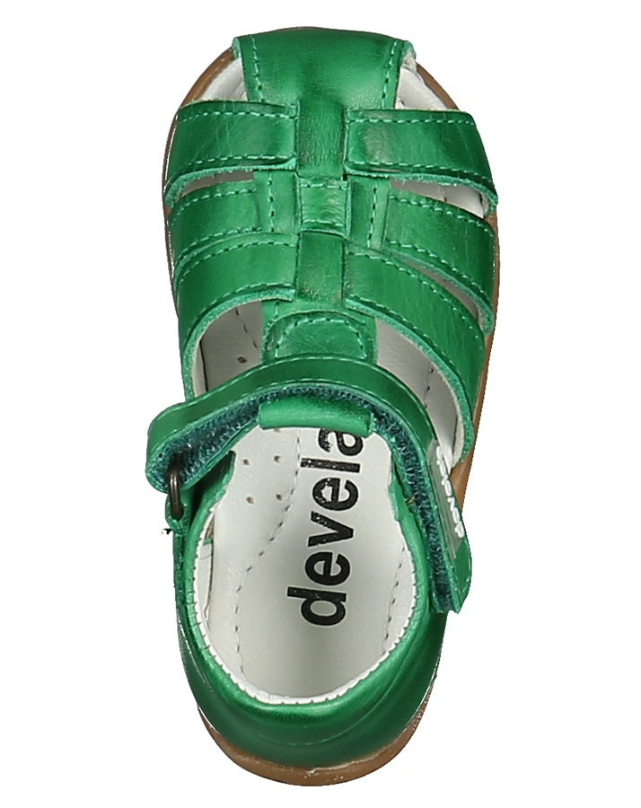 Lauflernsandalen DEVE mit Zehenschutz in grün