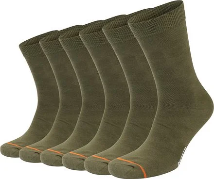 Suitable Sokken 6 Paar Bio Olijfgroen SCK-21 Olv kopen
