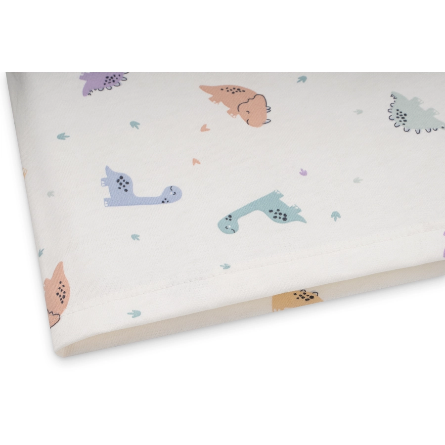 JULIUS ZÖLLNER Jersey Bezug Loop Comfy für Wickelauflagen Softy Little Dinos 85 x 75 cm