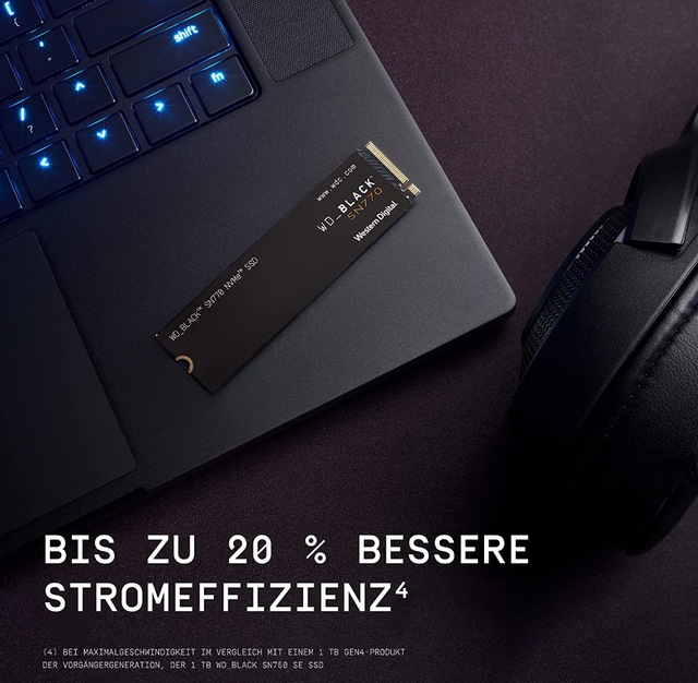 WD_Black Gaming-SSD »SN770 NVMe« 2 TB Formfaktor: M.2 2280