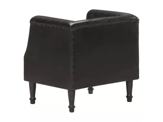 Fauteuil Noir Cuir véritable