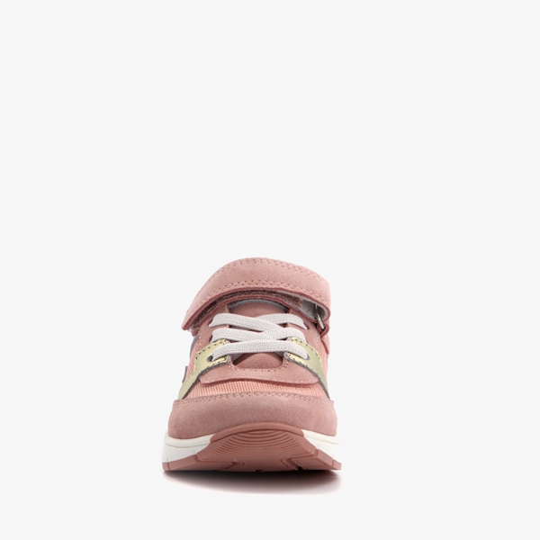 TwoDay leren meisjes sneakers oudroze
