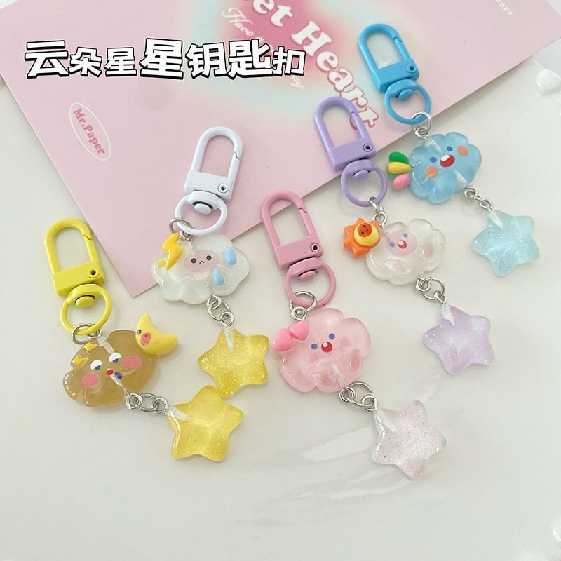 Kawano - Cloud Star Alloy Bag Charm Sleutelhanger (Diverse ontwerpen) / Set
