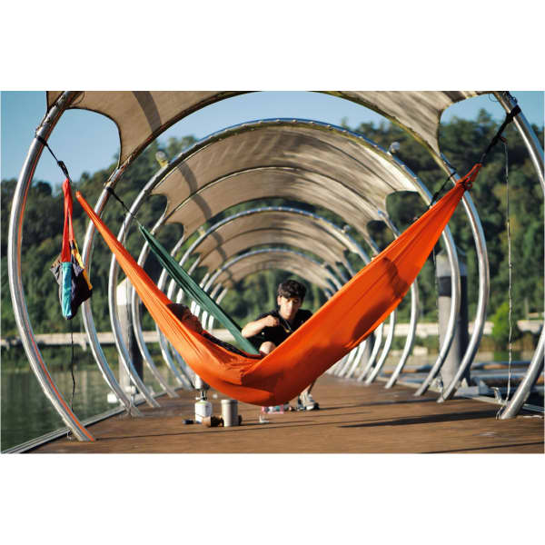 Hamac bivouac TICKET TO THE MOON LIGHTEST HAMMOCK ORANGE