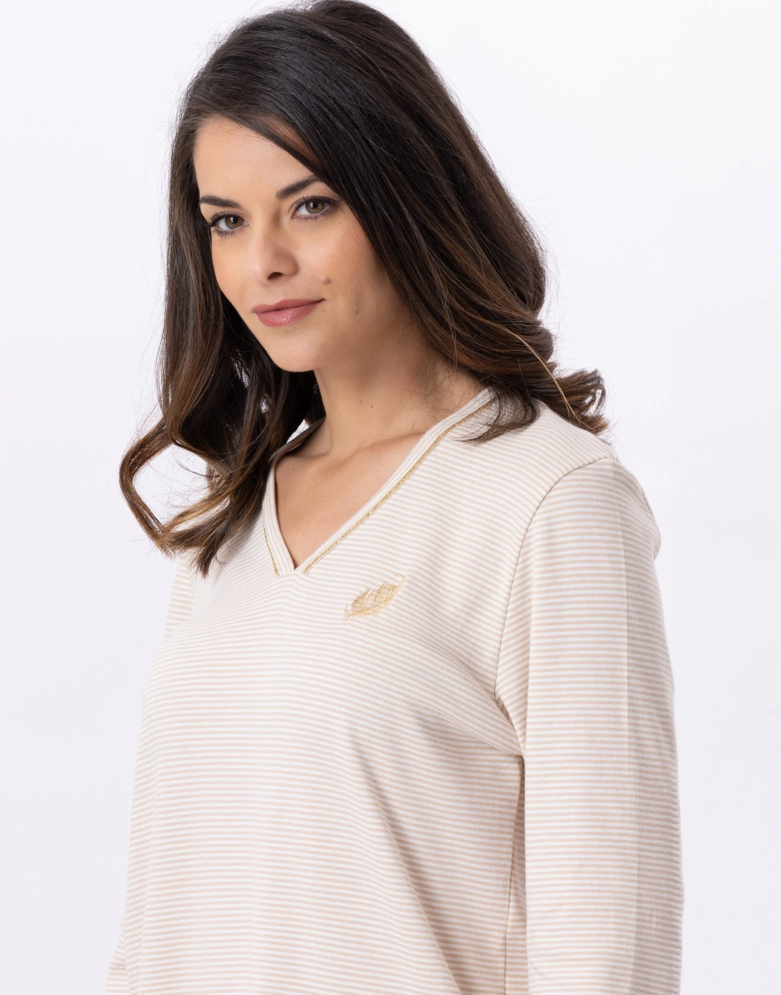 GARANCE 802 - Pyjama en coton | Beige