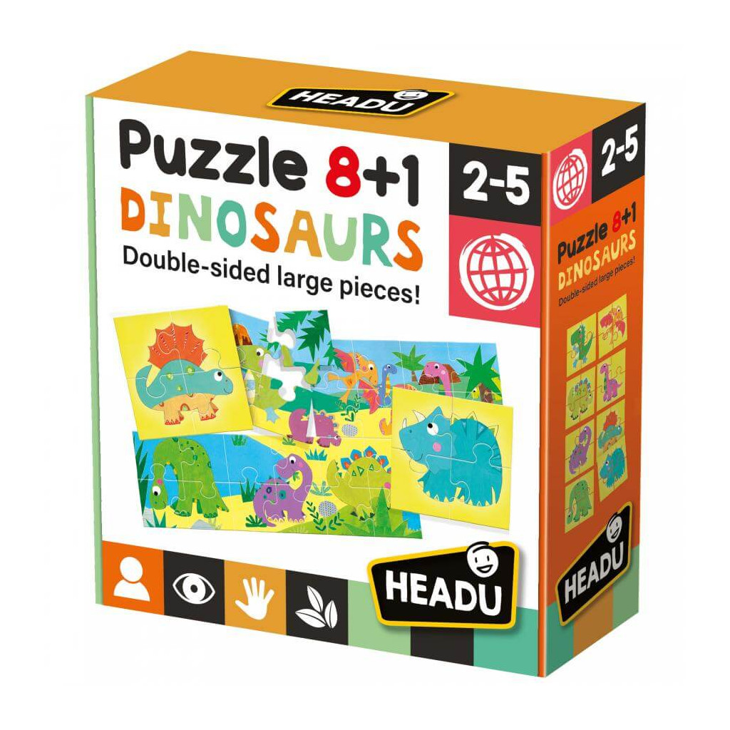 Puzzle 8+1 Dinosaurs