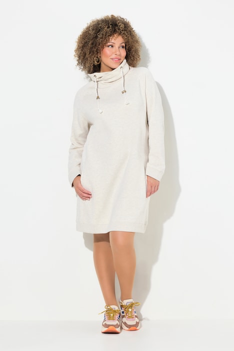 Sweatkleid, Stehkragen, Langarm, Taschen