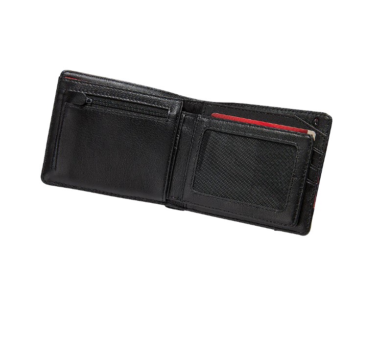Nixon Pass Leather Coin Wallet Black