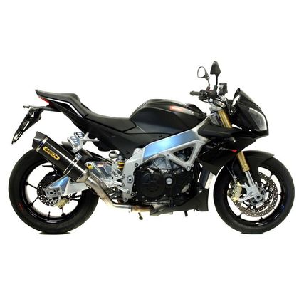 Silencieux Arrow Carbone Race-tech embout carbone - Noir