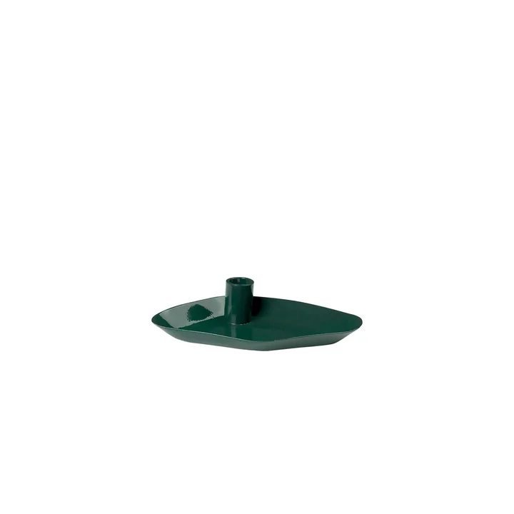 Broste Copenhagen - Mie Kerzentablett, Mini 10 x 8 x 2 cm, forest green