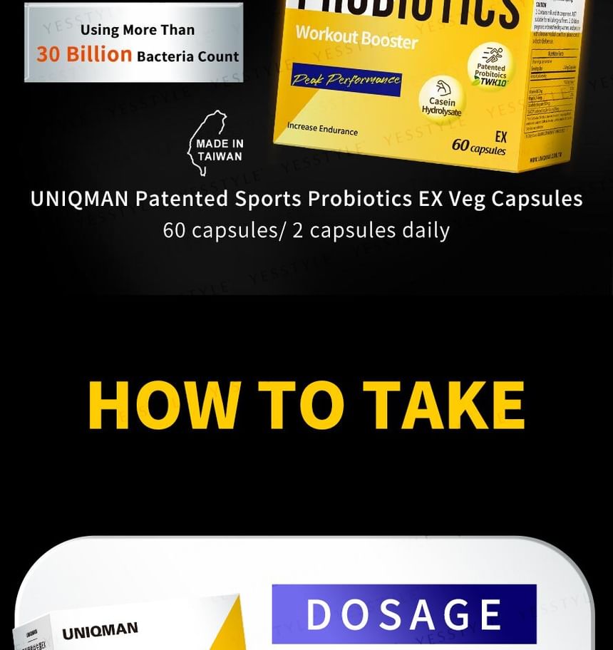 BHK's - Uniqman Sports Probiotics Ex Veg Capsule