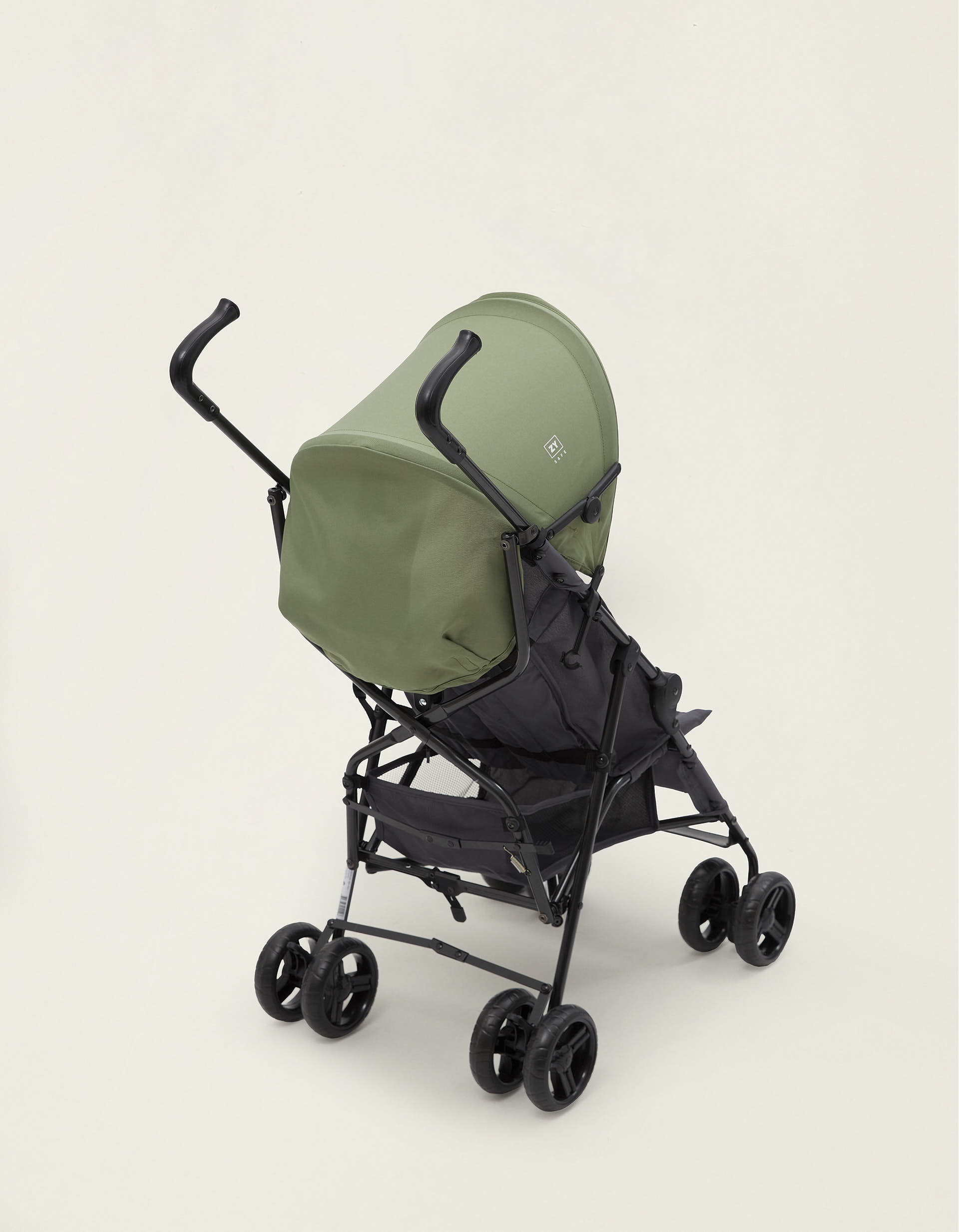 Carrinho Bengala ZY Safe Road Plus, Cinza/Verde