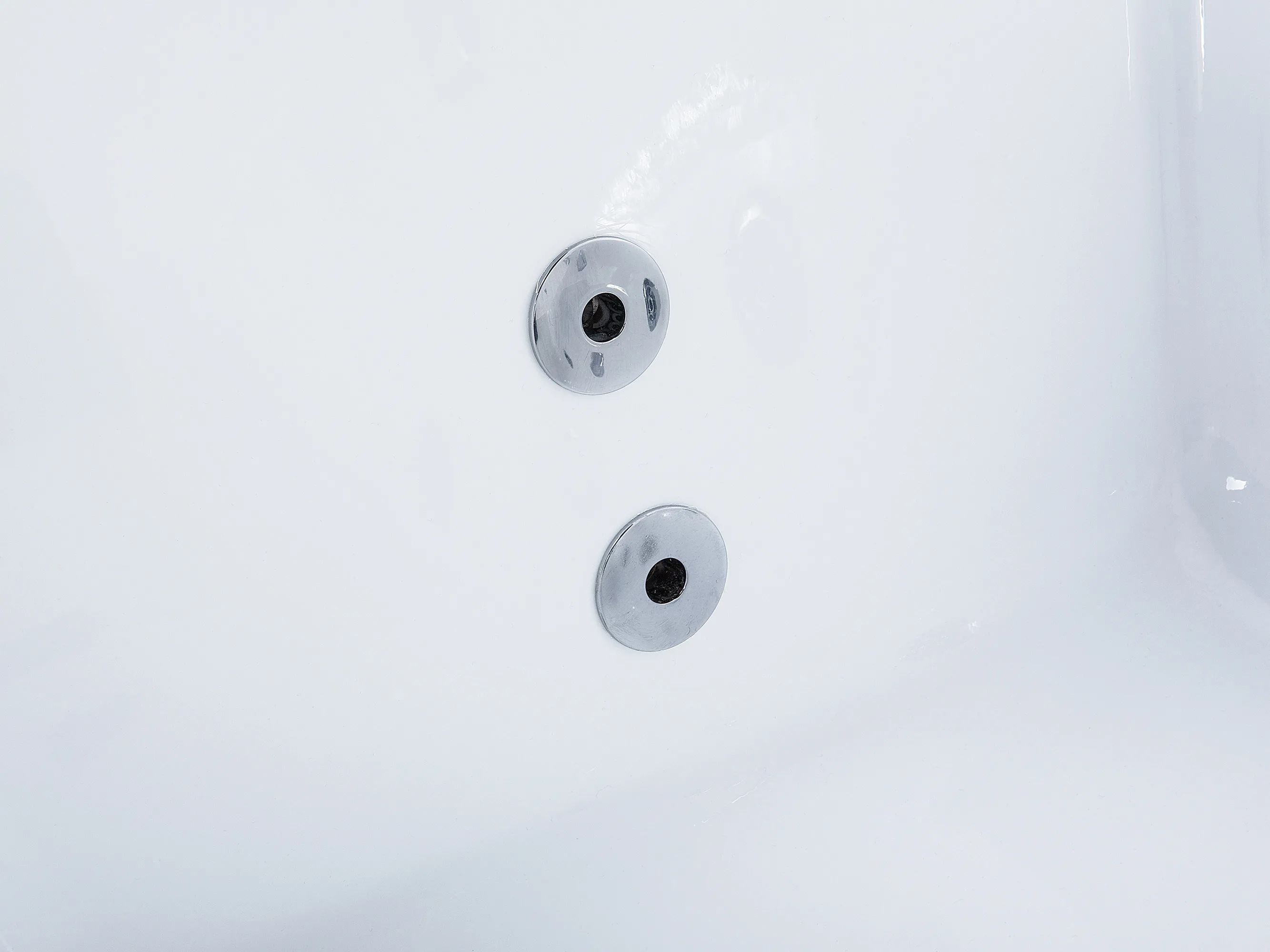 Hoek bubbelbad met LED GALLEY 170 x 75 cm Wit