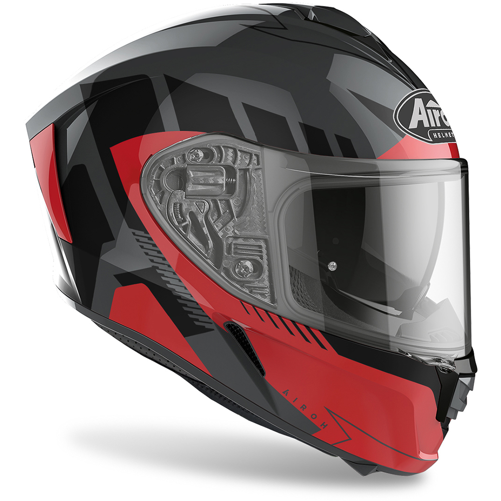 Airoh - Casque Spark Rise Noir Brillant / Rouge