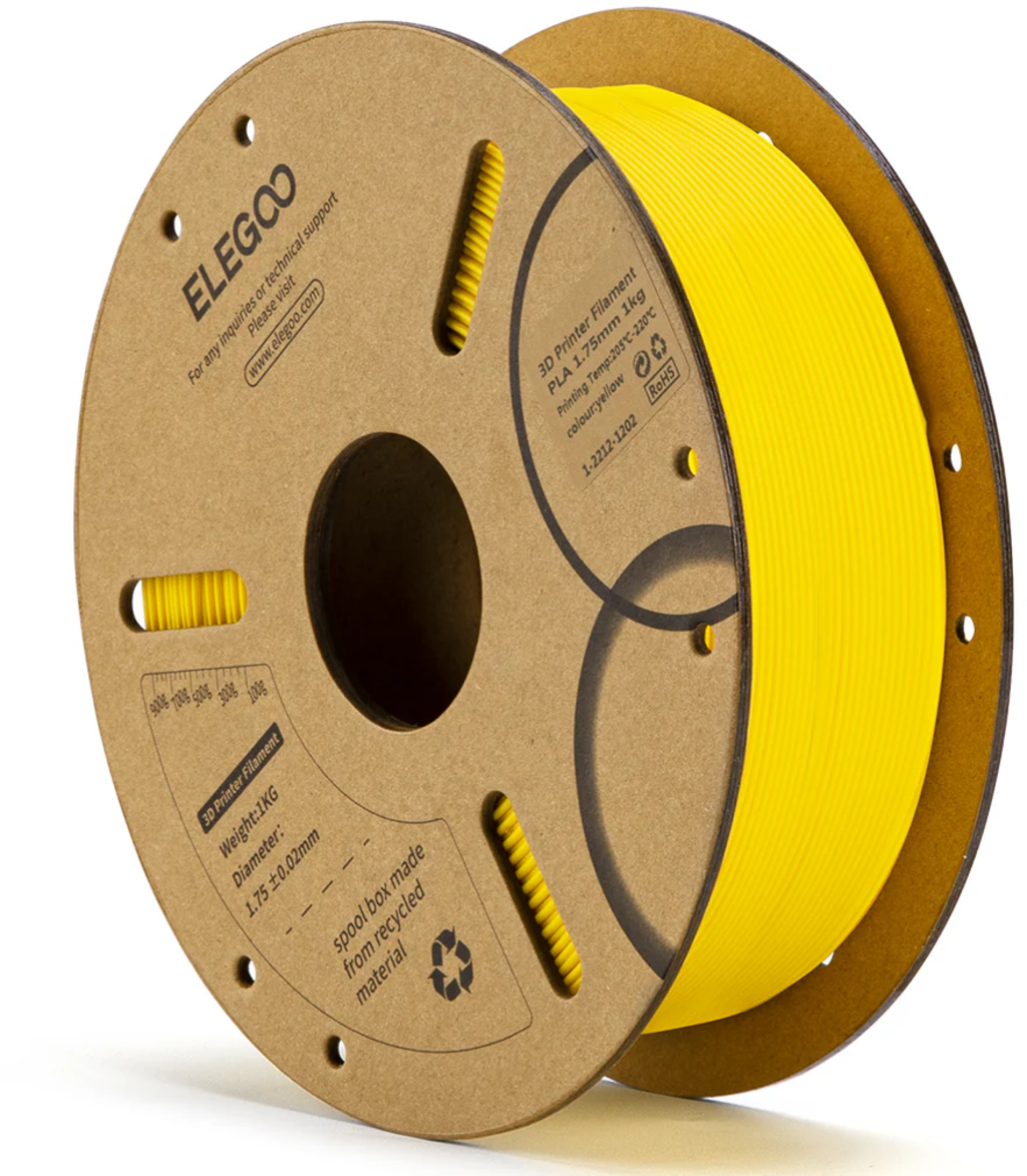 Elegoo  PLA Gelb, 1,75 mm / 1000 g    Anfängerfreundliches PLA in Gelb