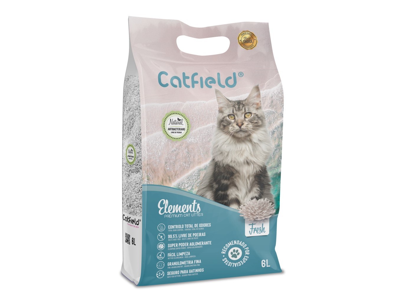 AREIA AGLOMERANTE CATFIELD ELEMENTS FRESH 6L