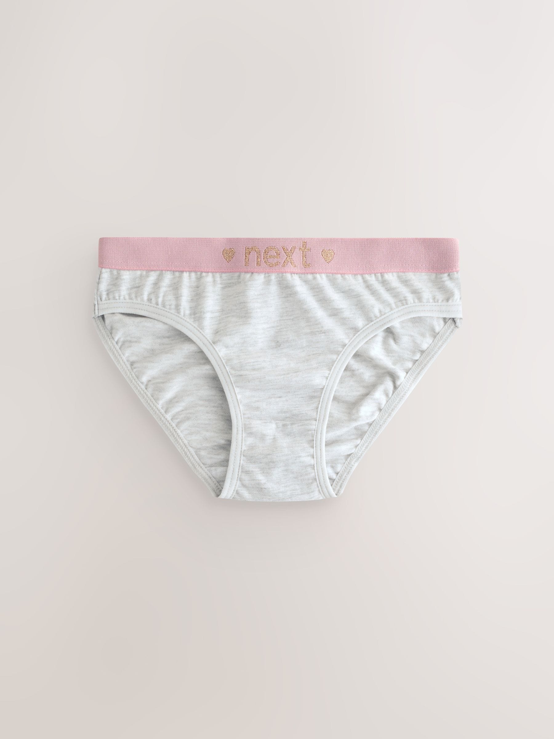 Roze/grijs - Verpakking van 7 bikinibroekjes (5-16 jr)