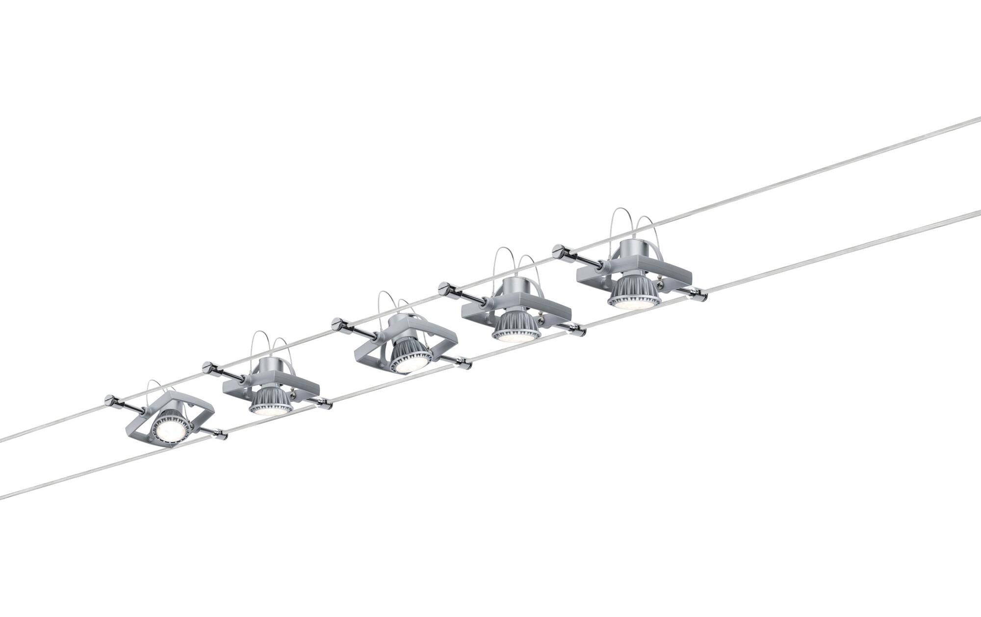 Seilsystem Mac II Basisset GU5.3 max. 5 x 10 WSchienenleuchten