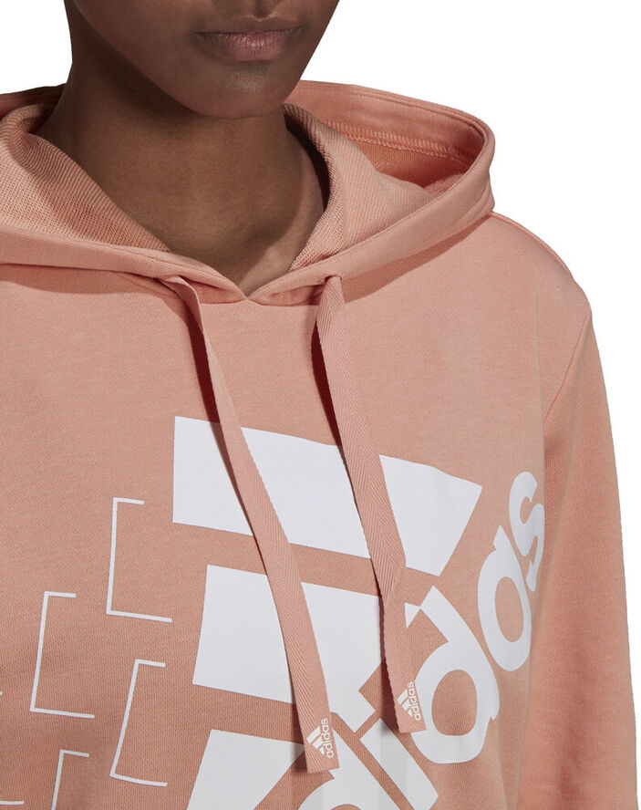 adidas Brand Love Slanted Logo Relaxed hættetrøje Pink