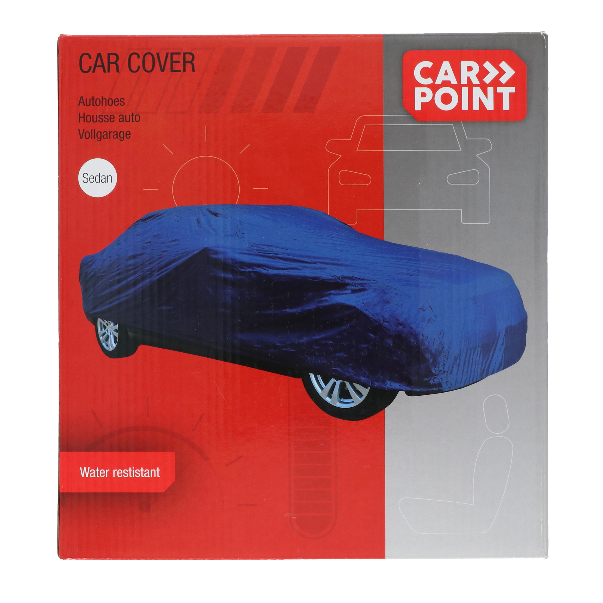 Carpoint polyester autohoes - 408 x 146 x 115 cm