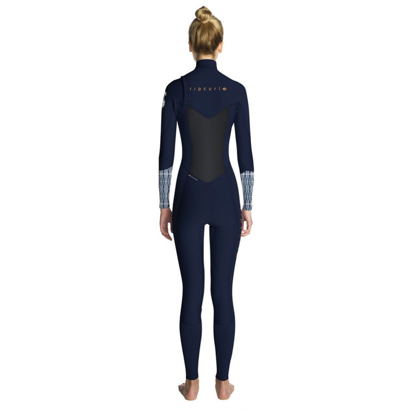 Combinaison Rip Curl Flash Bomb 5/3 Front Zip 2019 Blue - The Corner Shop