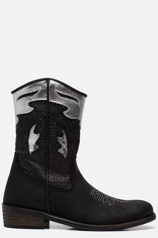 Vingino Vera Xhi Cowboylaarzen zwart Leer