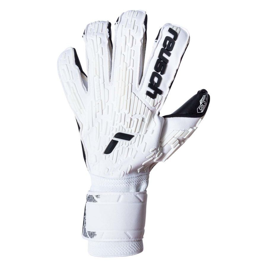Reusch Gants de Gardien Attrakt FreeGel Gold X Evolution Shine Bright - Blanc/Noir